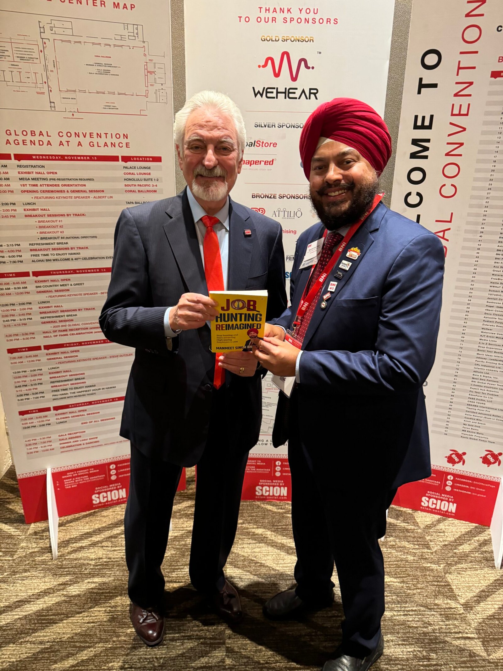  Manmeet Singh Bhatti with BNI Founder Dr. Ivan Misner at BNI Event